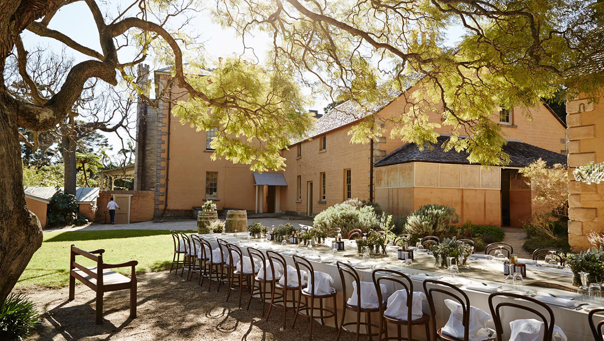 The gardens at Vaucluse House for private and corporate dining